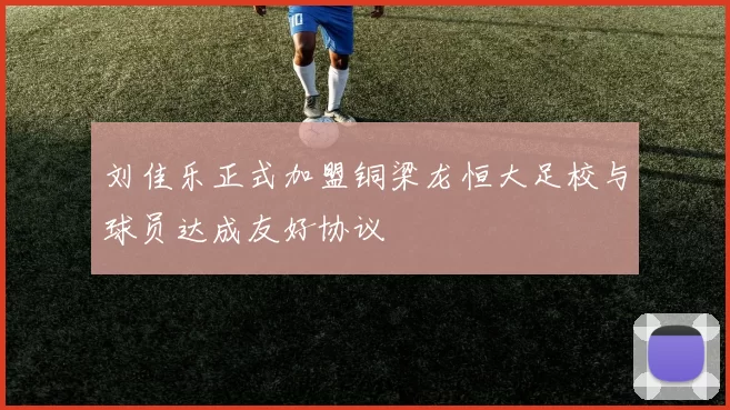 刘佳乐正式加盟铜梁龙恒大足校与球员达成友好协议